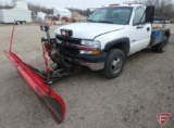 2001 Chevrolet Silverado 3500 Dually 4x4 Tow Truck, VIN # 1GBJK34U11F104397, with plow