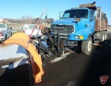 2004 Sterling LT9513 Tandem Plow Dump Truck, VIN # 2FZHAZCYX4AM33960 with slide in sander