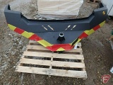 Heavy duty metal truck bumper with receiver hitch