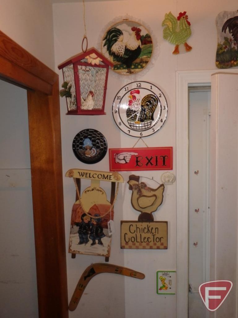 Lot Painted Saw Blades Welcome Sign Wood Wall Shelf And