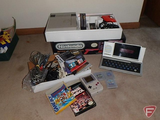 Nintendo Entertainment System, Action Set, with games, and Computron computer