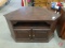 Wood corner cabinet, 29inH, 2 doors. Cabinet only, contents are NOT included