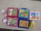 Plastic lunch boxes with thermoses, Pink Panther and Sons, Little Mermaid, and Where's