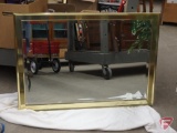 (2) wall mirrors, one framed, largest is 33inx42in. Both