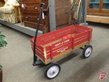 Radio Flyer Town and Country Wagon and (2) 5lb hand weights.