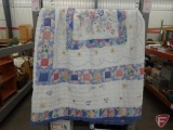 Quilt with embroidery, 90inx90in