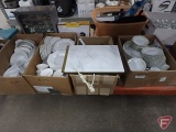 Dishware sets, Allegro and Independence Ironstone, sets may not be complete, other white dishware