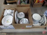 Dishware set, Royal Prestige stone ware, set may not be complete, Arabia Finland Faenza plates,