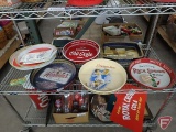 Metal bar trays, Hamms, Old Style, Olympia, Fosters , Rock Springs, and Hamms/Twins napkins