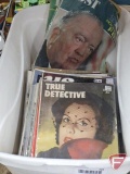 Vintage magazines, True Detective, Look, Life, Post, and others