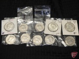 (3) misc 40percent silver Kennedy half dollars, 1964 proof Kennedy half dollar,