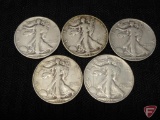 Walking Liberty half dollars, 1937, VG to fine, 1937D, VG or better, 1937S, VG or better,