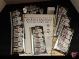 Official 50 State Quarters Collectors Map, US Mint/US Postal Service state quarters 1999, 2000,