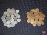 1916 to 1920s circulated wheat pennies, approx 41, and