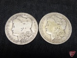 1888 O Morgan silver dollar, good to VG, and 1889O Morgan silver dollar, good. 2 coins