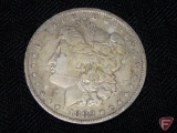 1882 Morgan silver dollar, fine to VF