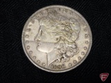 1890 Morgan silver dollar, VF to XF