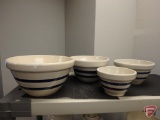 R.R.P. Co. nesting bowls, all four