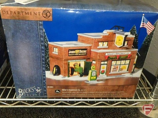 Dept. 56 The Original Snow Village John Deere Buck's Country series, "Abner's Implement Co."