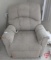 Dewert electric lift chair with ultra control box; has small hole in upholstery on leg rest