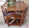 Octagon wood end table; table only; Approx. 25inHx25inWx25inD