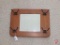 Wall mirror with hat hooks, approx. 18inLx25inW