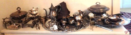 Assorted silver dishes and pieces, Tudor, Victor Silver, Wallace, Reid and Barton and others