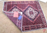 Genuine hand woven rug; Country of origin Iran; Registered number 31900; approx. 80inx60in