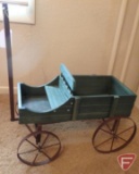 Metal and wood decorative buggy/wagon