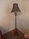 Lamp, metal base; Approx. 60in