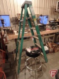 Keller 6ft step ladder and shop stool