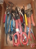 Tin snips, pliers, lock jaw pliers and more