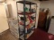 Organizers, metal shoe rack, towels, purses, bathroom items, under sink cleaners, metal shelf 70