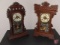 (2) mantle clocks: William L. Gilbert Clock Co. Lake No. 5 and E.N. Weich Mfg. Co.