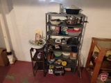 (2) metal shelves contents included, 59