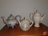 (9) ceramic teapots