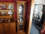 Mirrored cabinet with light with 6 glass shelves, 19