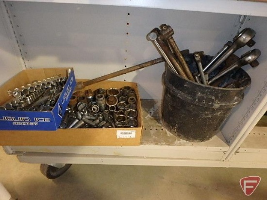 3//8" to 1" metric and SAE sockets; some Craftsman; includes 1" drive socket wrenches