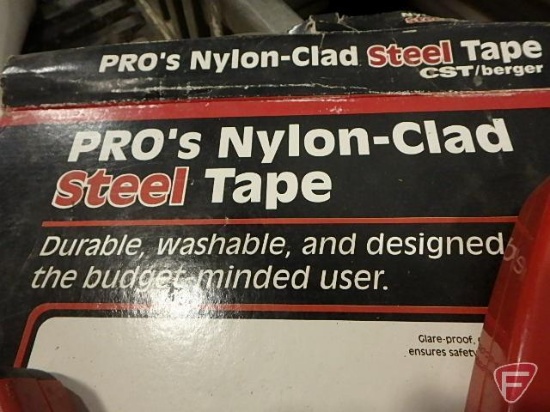 Pro's 300' nylon-clad steel tape