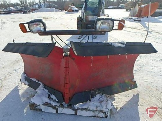 Boss snow plow, 8 ft. combination angle or V with Rapid Tach II mounting, sn: 37851