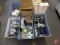 Contents of pallet; gear motor, pillow block bearings, wheels, roll of wire, pneumatic regulator