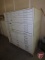 20-drawer blueprint file cabinet with sample newspaper printing plates, some unused