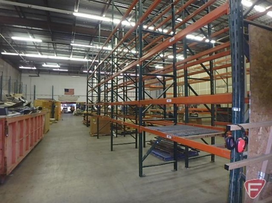 Pallet racking: (6) 240"X42" uprights and (48) 97" crossbars