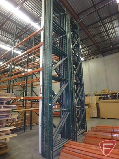 Pallet racking: (5) 240"X42" uprights and (24) 97" crossbars
