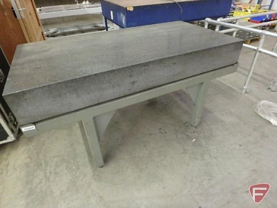 Tru-Stone Grade B 36X72X8-3/4 granite slab on metal frame