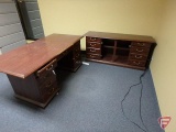 Matching desk and credenza