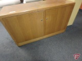 2-door wood credenza 48X16X29