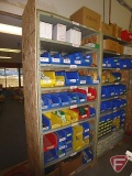 (2) Shelves and contents: nylon fittings, electrical sockets, Idec 240 watt power supply,