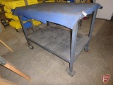 Work table on casters 48X30.5X39