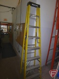 Werner 8' fiberglass folding ladder